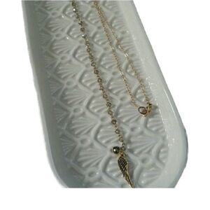 Gold Wing Pendant Necklace